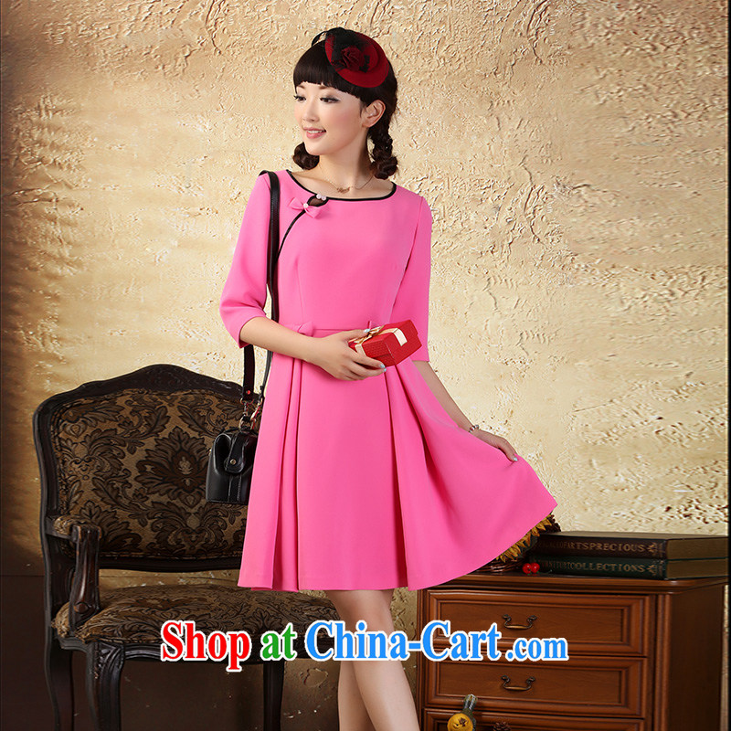 once and for all the proverbial hero, China in the wind cuff dress autumn 2015 the new National wind lady sexy short skirts of red XL, fatally jealous once and for all, and, on-line shopping