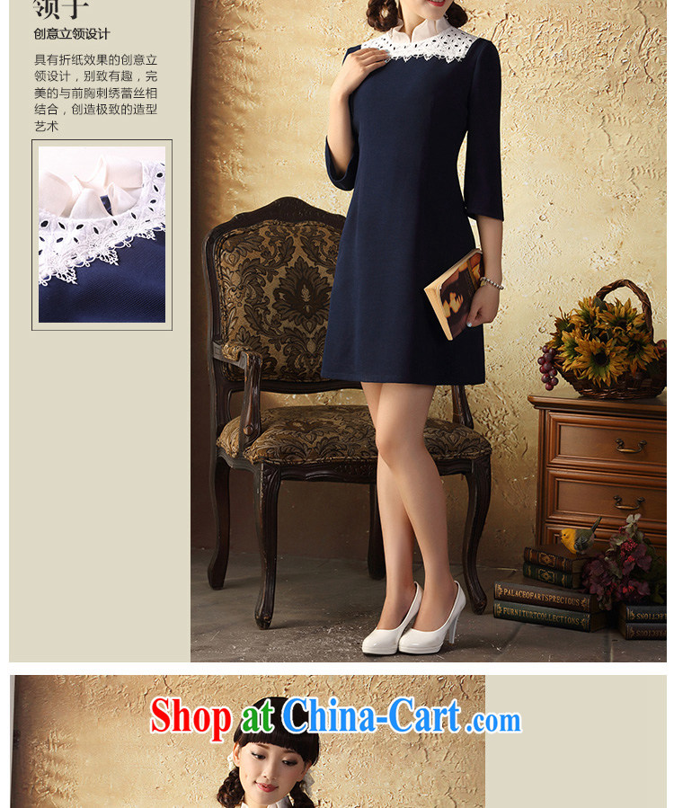 proverbial hero once and for all and Mrs Gillian retro China wind the cuff dress 2015 spring and summer new ethnic wind women short skirts blue XL pictures, price, brand platters! Elections are good character, the national distribution, so why buy now enjoy more preferential! Health