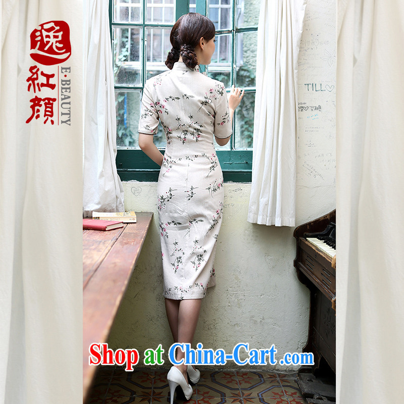 once and for all forget fatally jealous mind D. linen dresses fall skirt with improved stylish long cotton the cheongsam dress light gray S, fatally jealous once and for all, and shopping on the Internet
