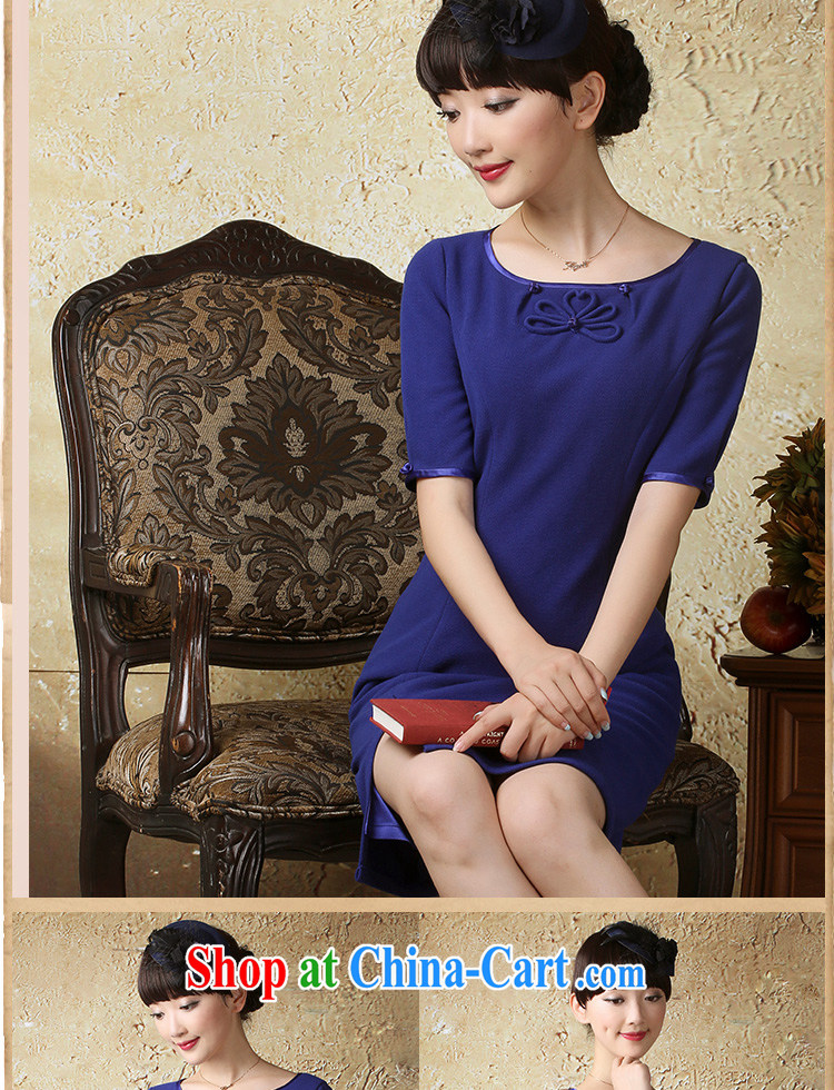 once and for all and $proverbial hero is new, Choo, stretch the cuff round-collar dress China National wind stylish short skirts Tibetan blue XL pictures, price, brand platters! Elections are good character, the national distribution, so why buy now enjoy more preferential! Health