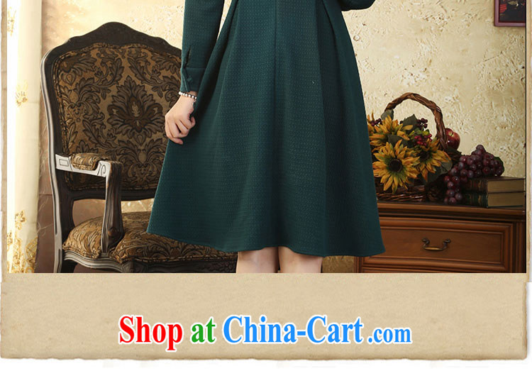 once and for all organizations fatally jealous Athena China National wind 9 cuff dress fall and winter new retro art skirt green XL - October 24 will ship pictures, price, brand platters! Elections are good character, the national distribution, so why buy now enjoy more preferential! Health