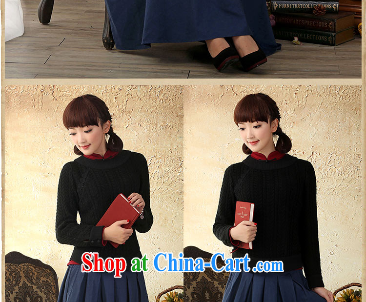 proverbial hero once and for all organizations, China wind long-sleeved lace hair knitted shirts democratic wind retro sweater Autumn with new stylish black XL pictures, price, brand platters! Elections are good character, the national distribution, so why buy now enjoy more preferential! Health