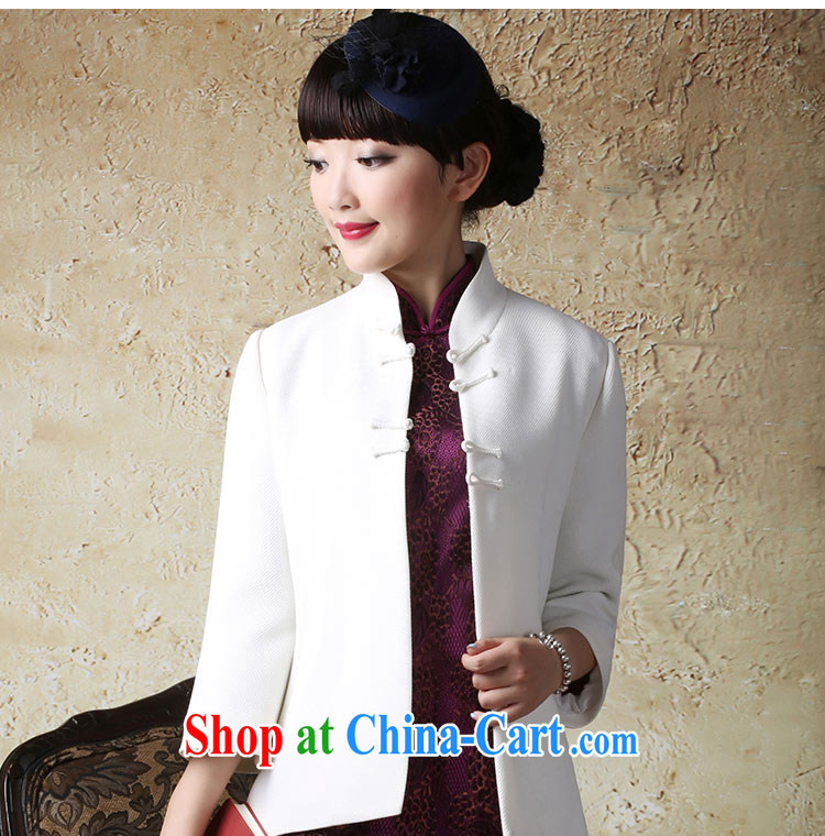 proverbial hero once and for all, Yuan and stylish outfit, Ms. T-shirt improved Autumn with Chinese style Chinese jacket female ethnic wind white 2XL pictures, price, brand platters! Elections are good character, the national distribution, so why buy now enjoy more preferential! Health