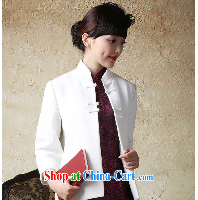 proverbial hero once and for all, Yuan and stylish outfit, Ms. T-shirt improved Autumn with Chinese style Chinese jacket female ethnic wind white 2XL pictures, price, brand platters! Elections are good character, the national distribution, so why buy now enjoy more preferential! Health