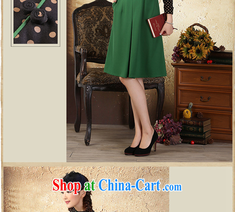 once and for all and proverbial hero cycle if dot stitching long-sleeved dresses spring and summer with new China wind nation for female youth do not possess L pictures, price, brand platters! Elections are good character, the national distribution, so why buy now enjoy more preferential! Health