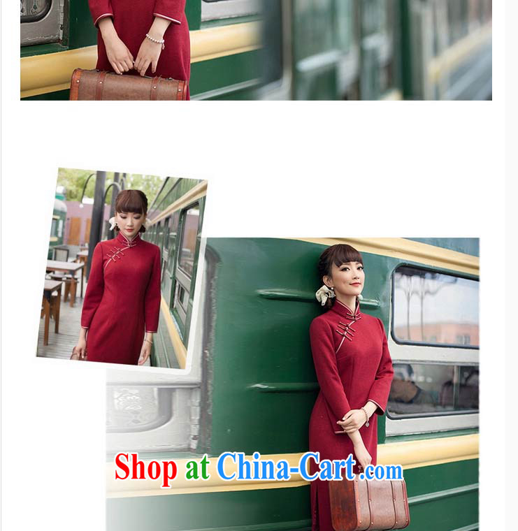 once and for all and fatally jealous wind, high-end wool dresses all dresses 2015 winter clothing improved fashion cheongsam dress black 2 XL pictures, price, brand platters! Elections are good character, the national distribution, so why buy now enjoy more preferential! Health