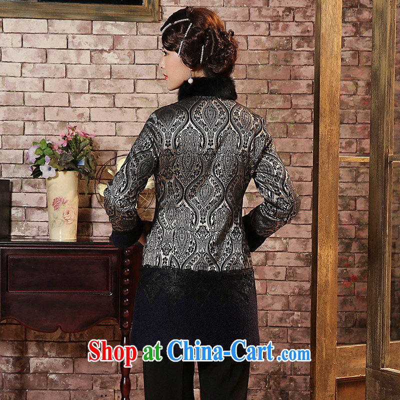 The CYD HO Kwun Tong' seeking for gross quilted coat 2015 winter clothing new, thick, Tang with quilted coat TC 4929 gray S, Sau looked Tang, shopping on the Internet