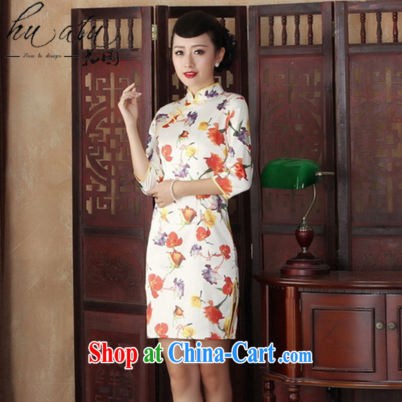 Take the new fall outfit with daily retro cheongsam dress stylish, for Chinese improved Korea video thin cheongsam dress such as figure 2 XL, spend figure, online shopping