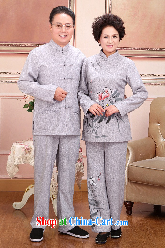 Jing An older Chinese men and women couples taxi loaded spring and fall jacket cotton long-sleeved T-shirt the pants kit, white package 3 XL pictures, price, brand platters! Elections are good character, the national distribution, so why buy now enjoy more preferential! Health
