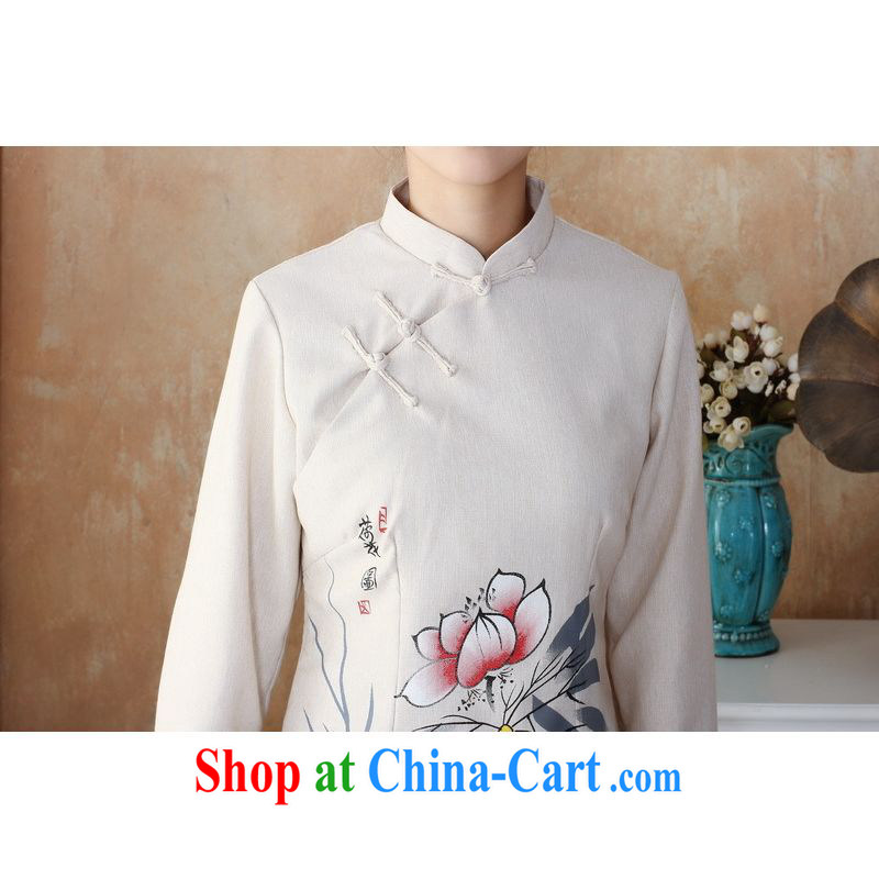 Jing An older Ms. cotton load the spring loaded package, for hand-painted Chinese T-shirt Trouser press kit - 3 silver 3XL, Jing contributed to, and shop on the Internet