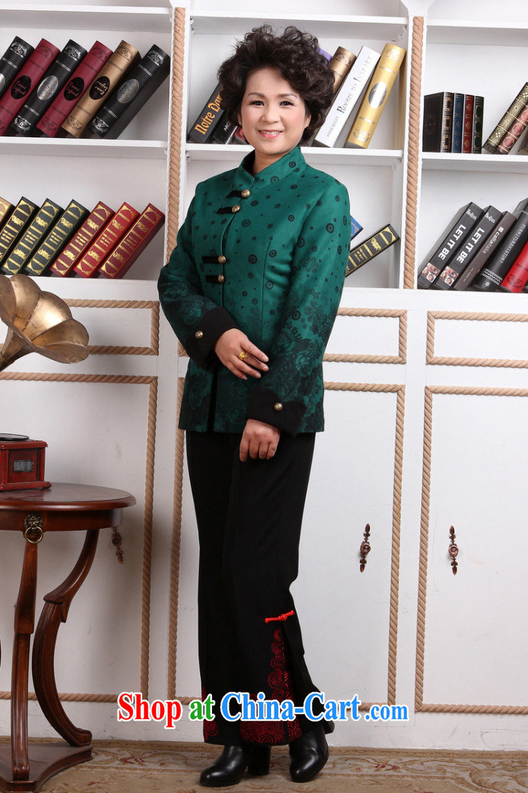 Jing An elderly female Tang with autumn and winter jackets with jacket, for Chinese Women parka brigades