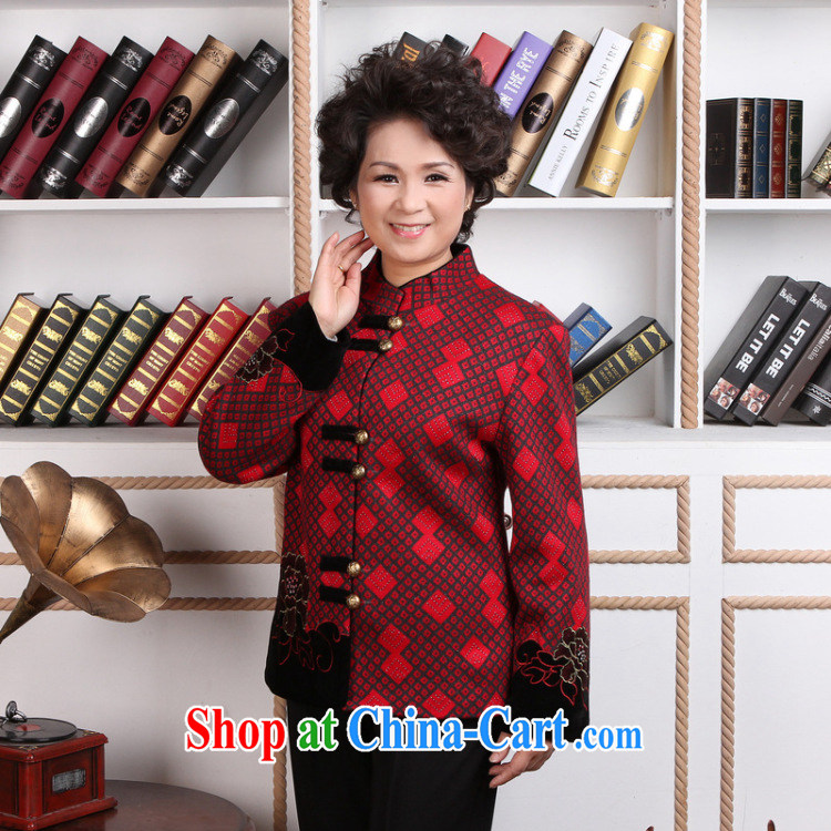 Jing An elderly female Tang with winter clothes T-shirt jacket, for Chinese female wool jacket? Tang - 2 red 3 XL pictures, price, brand platters! Elections are good character, the national distribution, so why buy now enjoy more preferential! Health