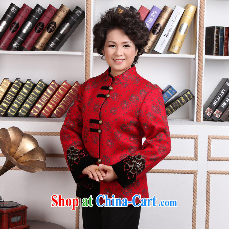 Jing An elderly female Tang with winter clothes T-shirt jacket, for Chinese female wool jacket? Tang - 2 red 3 XL pictures, price, brand platters! Elections are good character, the national distribution, so why buy now enjoy more preferential! Health