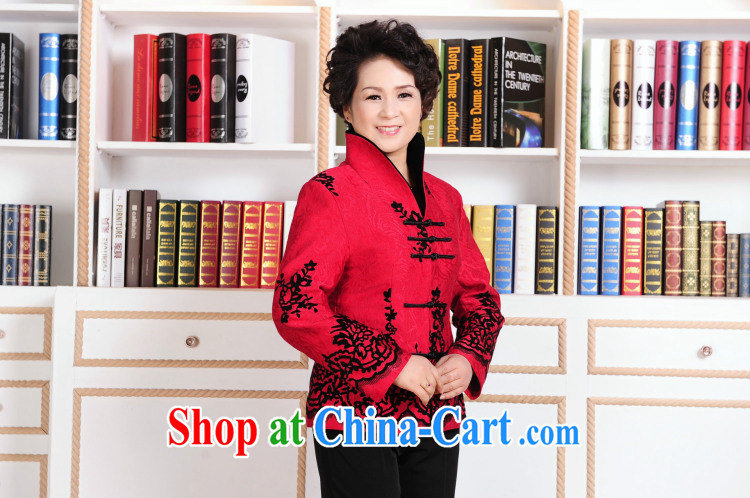 Jing An elderly female Tang with autumn and winter jackets with jacket, for Chinese female parka brigades