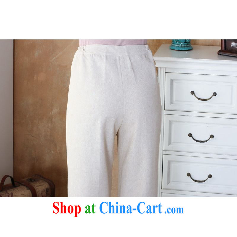 Jing An older Chinese Water ink stamp duty cotton Ma spring pants - 3 dark 4 XL, facilitating Jing, shopping on the Internet