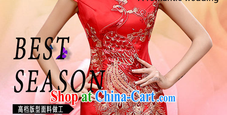 Bridal cheongsam dress red short bows service 2015 new larger graphics thin improved marriage dress red XXL pictures, price, brand platters! Elections are good character, the national distribution, so why buy now enjoy more preferential! Health