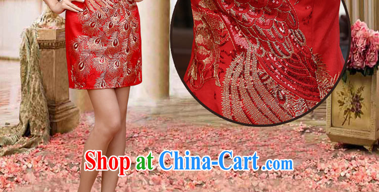 Bridal cheongsam dress red short bows service 2015 new larger graphics thin improved marriage dress red XXL pictures, price, brand platters! Elections are good character, the national distribution, so why buy now enjoy more preferential! Health