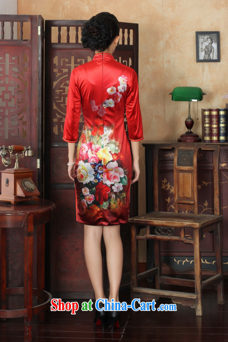 An Jing Chinese improved cheongsam dress long skirt-stretch the wool beauty dresses skirts 7 cuff picture color 2 XL pictures, price, brand platters! Elections are good character, the national distribution, so why buy now enjoy more preferential! Health