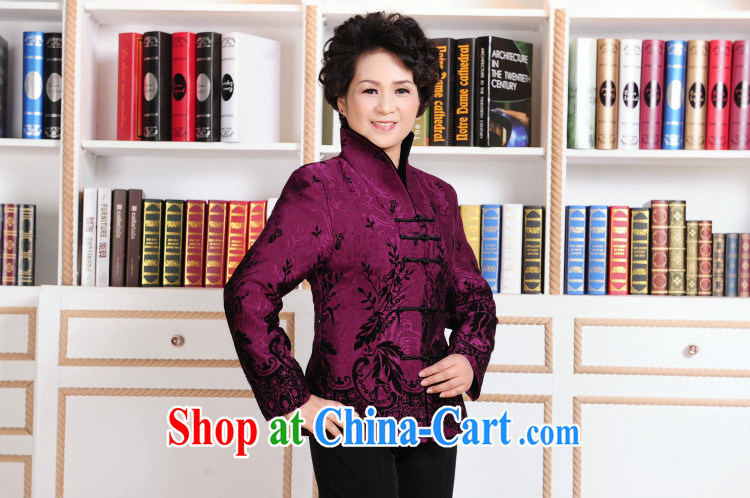 And Jing Ge older female Tang with autumn and winter jackets with jacket, for Chinese Women parka brigades