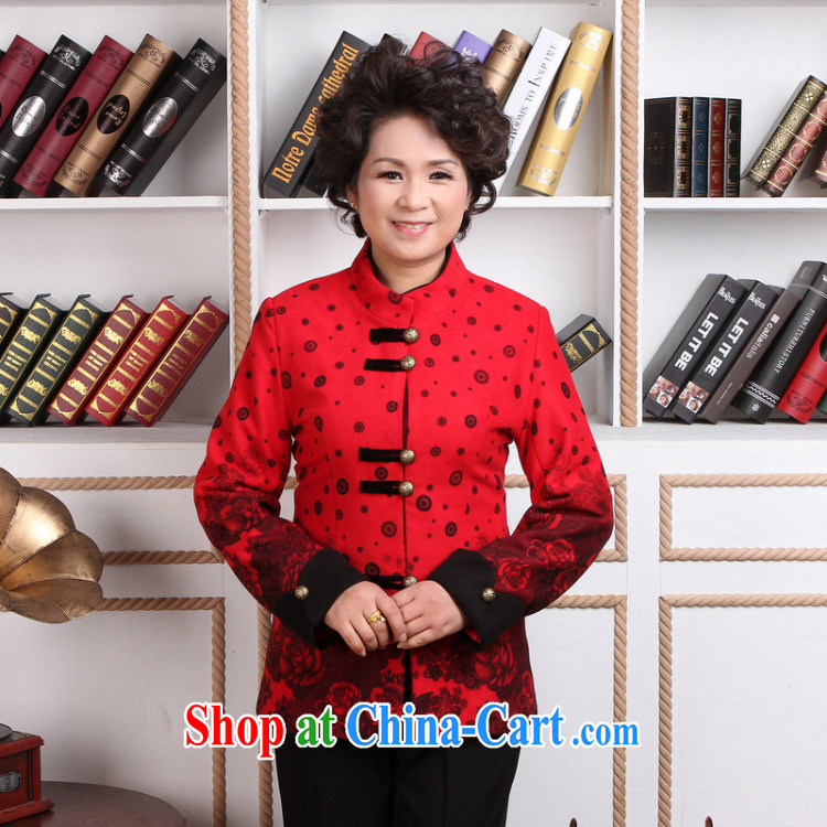 And Jing Ge older female Tang with autumn and winter jackets with jacket, for Chinese female parka brigades