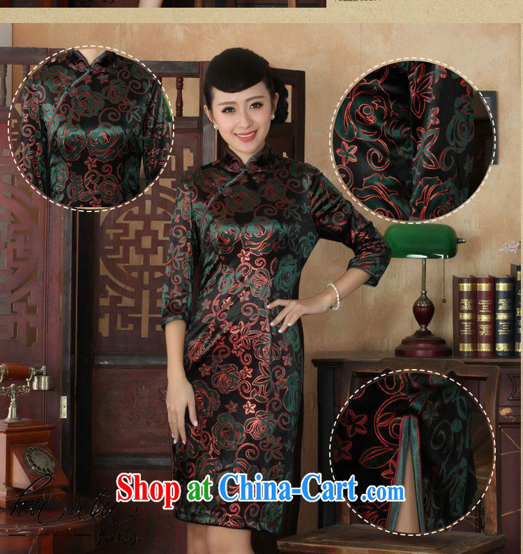 Take the Chinese qipao autumn is new, for the Chinese nation, women with the velvet cheongsam beauty skirt dresses show as figure 3 XL pictures, price, brand platters! Elections are good character, the national distribution, so why buy now enjoy more preferential! Health