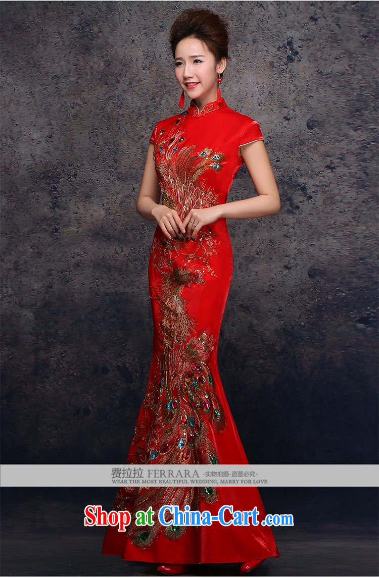 Ferrara 2015 new brides with marriage dresses Phoenix embroidery bows Service Improvement crowsfoot long dress XL Suzhou shipping pictures, price, brand platters! Elections are good character, the national distribution, so why buy now enjoy more preferential! Health