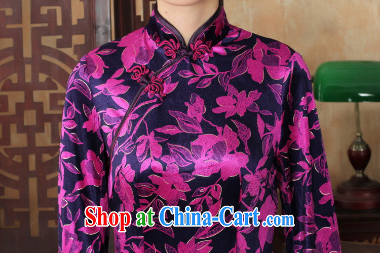 Shanghai, optimize purchase Chinese improved cheongsam dress long skirt-stretch the wool beauty dresses skirts 7 Cuff - A picture color 2 XL pictures, price, brand platters! Elections are good character, the national distribution, so why buy now enjoy more preferential! Health