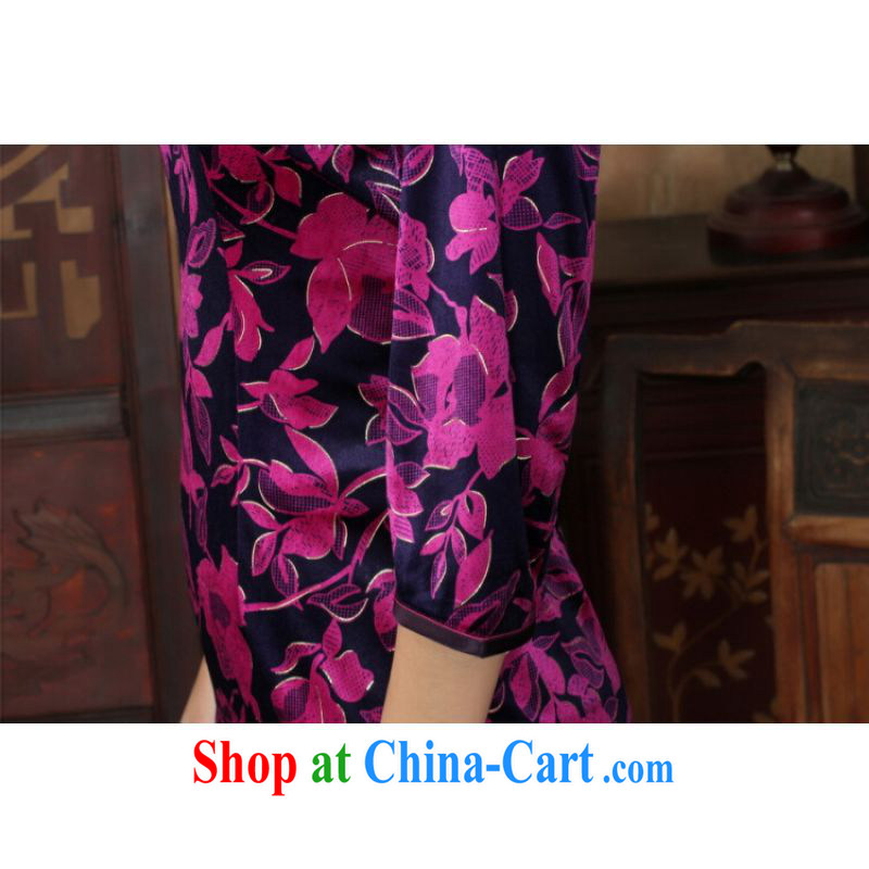 Shanghai, optimize purchase Chinese improved cheongsam dress long skirt-stretch the wool beauty dresses skirts 7 Cuff - A picture color 2 XL, Shanghai, optimization, and, shopping on the Internet