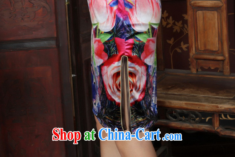 Shanghai, optimize purchase Chinese improved cheongsam dress long skirt-stretch the wool Peacock dresses 7 cuff picture color 2 XL pictures, price, brand platters! Elections are good character, the national distribution, so why buy now enjoy more preferential! Health