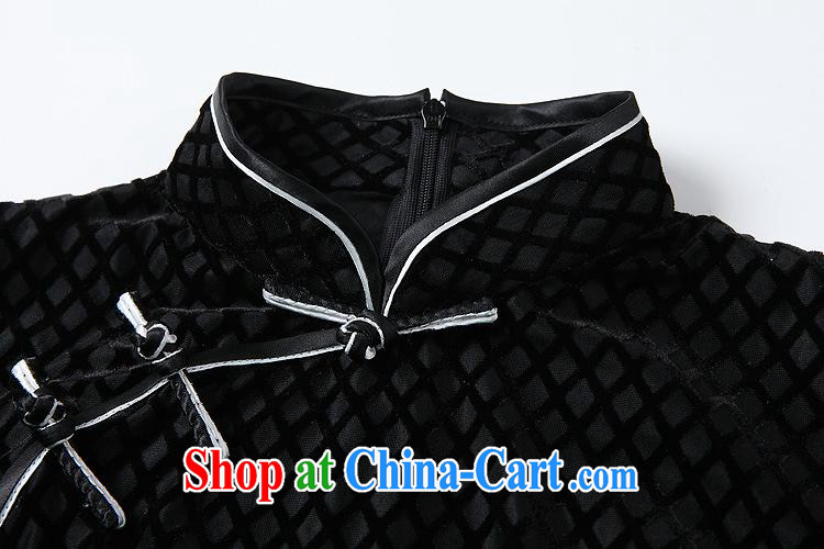 Health Concerns 2014 autumn and winter, the girls improved Stylish retro in velvet cuff long cheongsam QF 141,007 black L pictures, price, brand platters! Elections are good character, the national distribution, so why buy now enjoy more preferential! Health