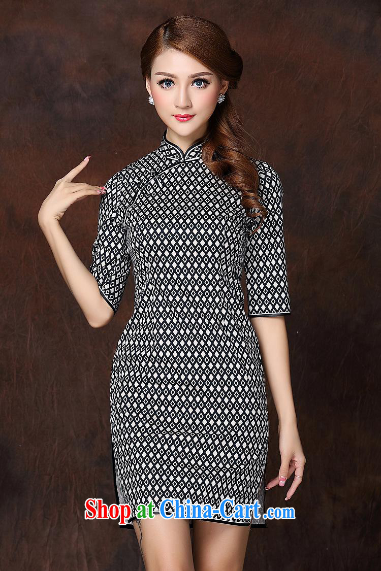 Health Concerns 2014 autumn and winter new female Ethnic Wind improved Stylish retro in short sleeves cheongsam QF 141,005 picture color XXL pictures, price, brand platters! Elections are good character, the national distribution, so why buy now enjoy more preferential! Health
