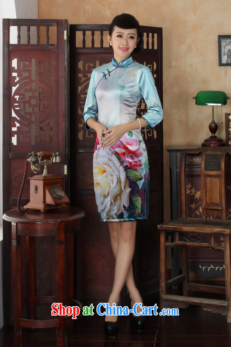 And Jing Ge Chinese improved cheongsam dress long skirt-stretch the wool beauty dresses skirts 7 cuff picture color 2 XL pictures, price, brand platters! Elections are good character, the national distribution, so why buy now enjoy more preferential! Health