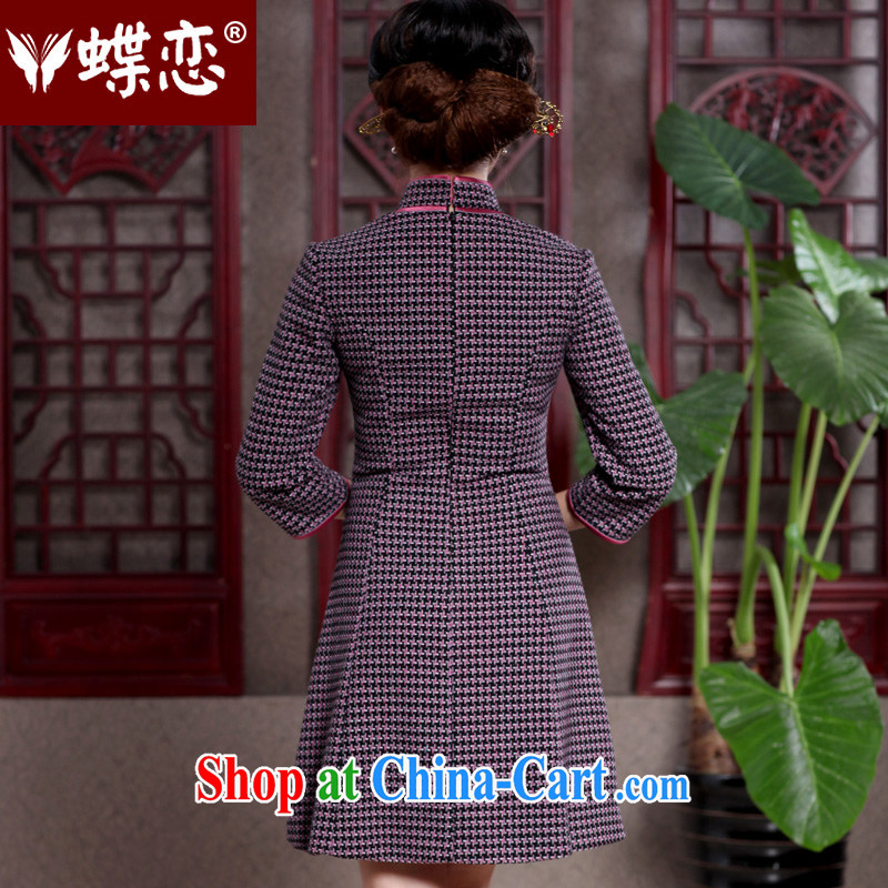 Butterfly Lovers 2015 spring new 1000 birds, improved stylish dresses dresses retro style Chinese qipao 49,108 1000 red Bird, XXL, Butterfly Lovers, shopping on the Internet
