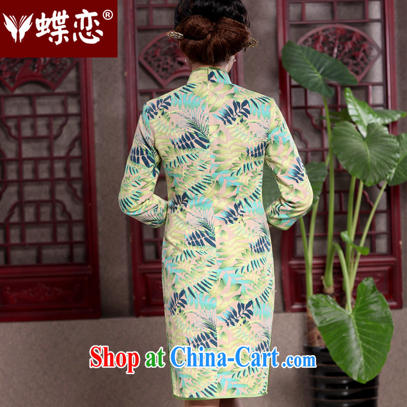 Butterfly Lovers spring 2015 the new retro 7 cuff cheongsam dress stylish improvements in long cotton robes the commission 49,109 Shee Chiung-chih pre-sale 15 days out XXL, Butterfly Lovers, shopping on the Internet