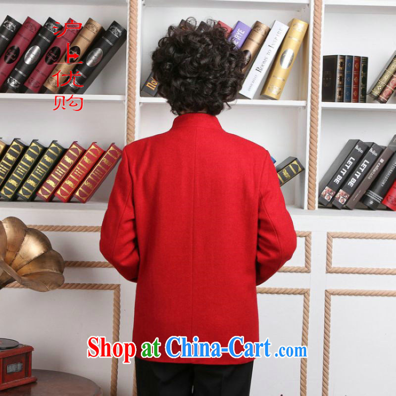 Shanghai, optimizing Pre-IPO Share Option Scheme, older women tang on winter clothes T-shirt jacket, for Chinese female wool jacket? Tang - 1 red 4 XL, Shanghai, optimize, and shopping on the Internet