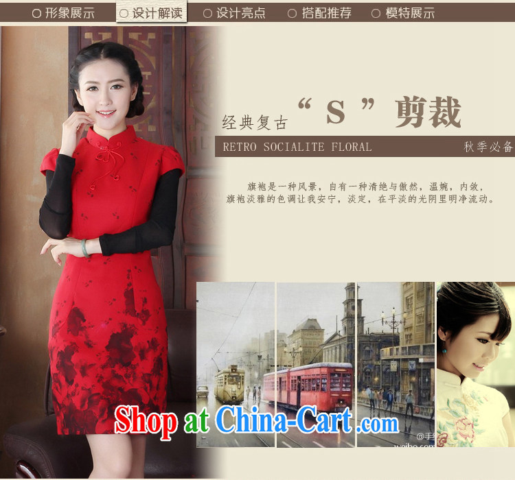 The cross-sectoral Windsor fall and winter, small red, for wedding dresses back door bows dress improved retro dresses warm small, for 3086 Y D 2 XL pictures, price, brand platters! Elections are good character, the national distribution, so why buy now enjoy more preferential! Health