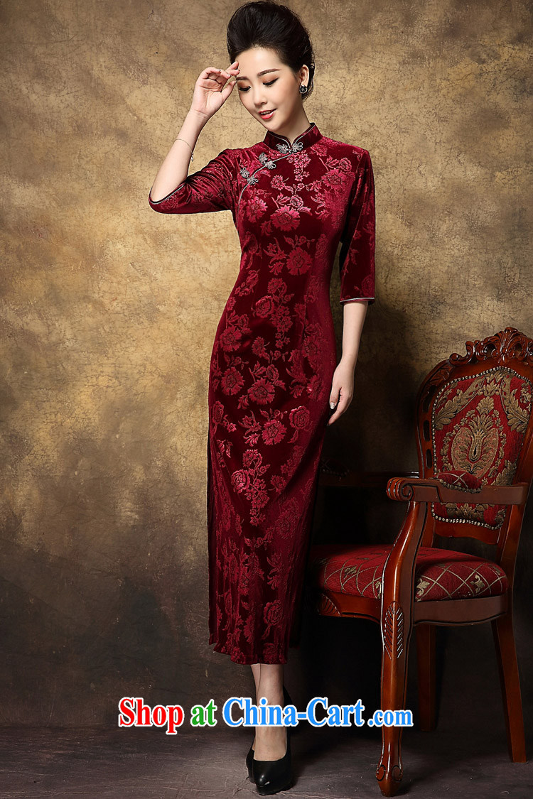 Still, the 2014 autumn and winter Chinese female decoration, dinner will wedding Chinese improved stylish retro dresses wool Ultra Long cheongsam red + cloak pictures, price, brand platters! Elections are good character, the national distribution, so why buy now enjoy more preferential! Health
