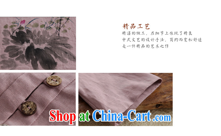 Autumn marks the new hand-painted original cotton Ma Tang women-han-T-shirt ethnic wind in beauty T-shirt purple XXL pictures, price, brand platters! Elections are good character, the national distribution, so why buy now enjoy more preferential! Health