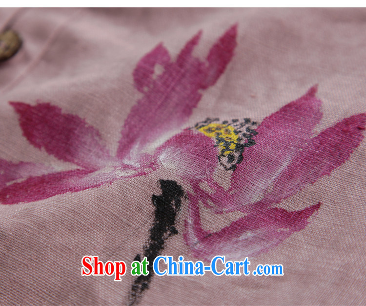 Autumn marks the new hand-painted original cotton Ma Tang women-han-T-shirt ethnic wind in beauty T-shirt purple XXL pictures, price, brand platters! Elections are good character, the national distribution, so why buy now enjoy more preferential! Health
