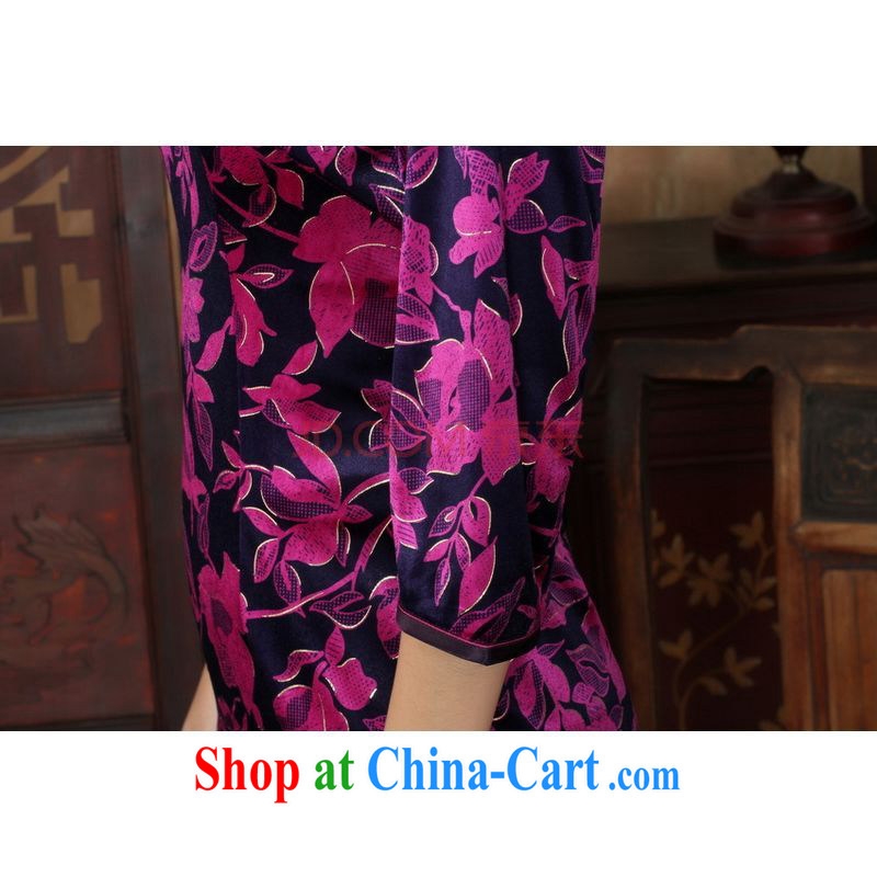The frequency Chinese improved cheongsam dress long skirt-stretch the wool beauty dresses skirts 7 cuff picture color 2 XL, the bandwidth, and shopping on the Internet