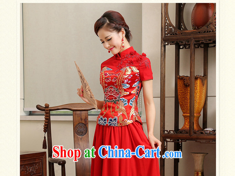 2015 new spring and summer bridal wedding toast serving evening dresses lace dress red flowers SMS snow woven red XL pictures, price, brand platters! Elections are good character, the national distribution, so why buy now enjoy more preferential! Health
