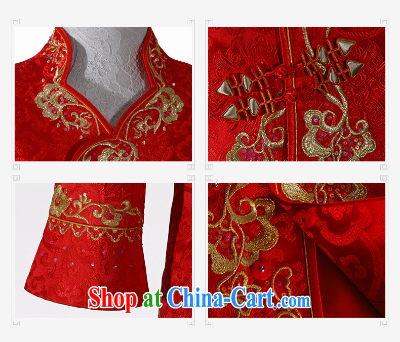 Wood is really the 2015 new Chinese wedding jacket bridal with bows girls T-shirt 01,118 05 light red S pictures, price, brand platters! Elections are good character, the national distribution, so why buy now enjoy more preferential! Health