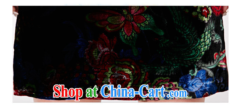 Wood is really the 2015 spring and summer new dress velvet cheongsam silk silk Chinese Dress elegant winter dresses 11,719 01 black XXL pictures, price, brand platters! Elections are good character, the national distribution, so why buy now enjoy more preferential! Health