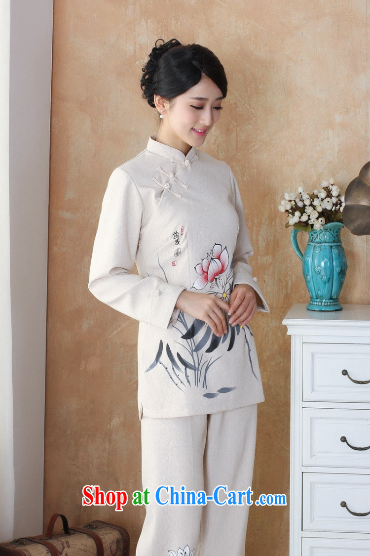 The frequency, older Ms. cotton load the spring loaded package, for hand-painted Chinese T-shirt pants Package - 1 beige XL pictures, price, brand platters! Elections are good character, the national distribution, so why buy now enjoy more preferential! Health