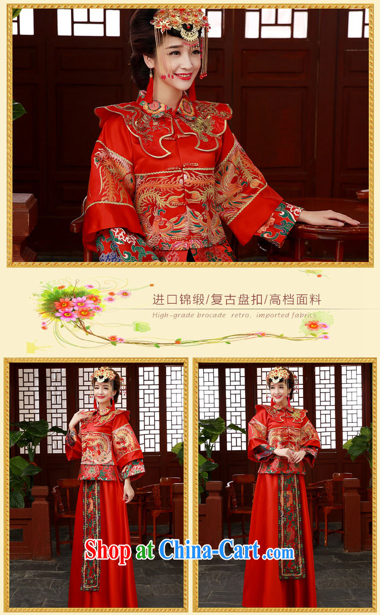 A good service is 2014 new winter bridal wedding dress qipao toast serving Sau Wo service use phoenix Sau kimono red 2 XL pictures, price, brand platters! Elections are good character, the national distribution, so why buy now enjoy more preferential! Health