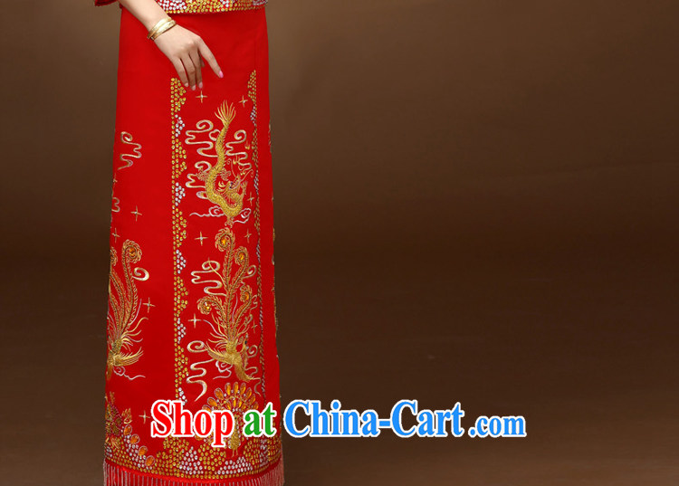Service was good in autumn and winter brides with Sau Wo service serving toast wedding dress Phoenix cheongsam dress use of Chinese married Yi red 2 XL pictures, price, brand platters! Elections are good character, the national distribution, so why buy now enjoy more preferential! Health