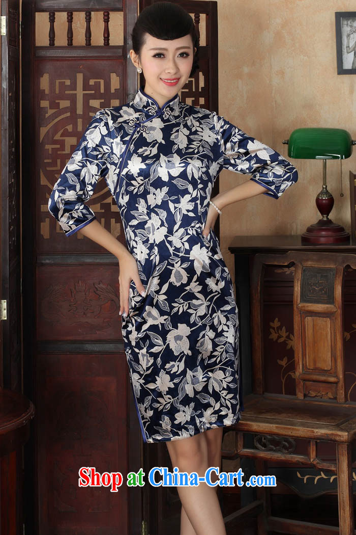 Ko Yo vines into colorful spring and summer fashion the collar style classic Ethnic Wind 7 cuffs, collar, velvet cheongsam dress the code TD TD 0027 0027 - A 180/3 XL pictures, price, brand platters! Elections are good character, the national distribution, so why buy now enjoy more preferential! Health