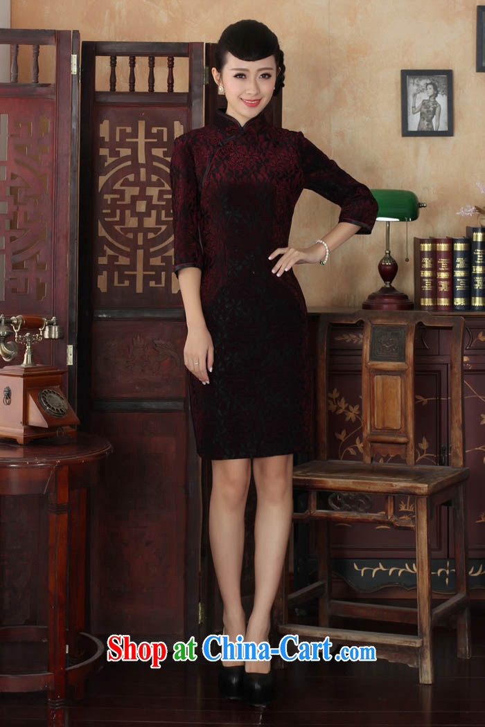 Ko Yo vines into colorful spring and summer-tang with stylish lace gold velour style beauty in improved cuff antique cheongsam dress TD TD 0017 0017 155/S pictures, price, brand platters! Elections are good character, the national distribution, so why buy now enjoy more preferential! Health
