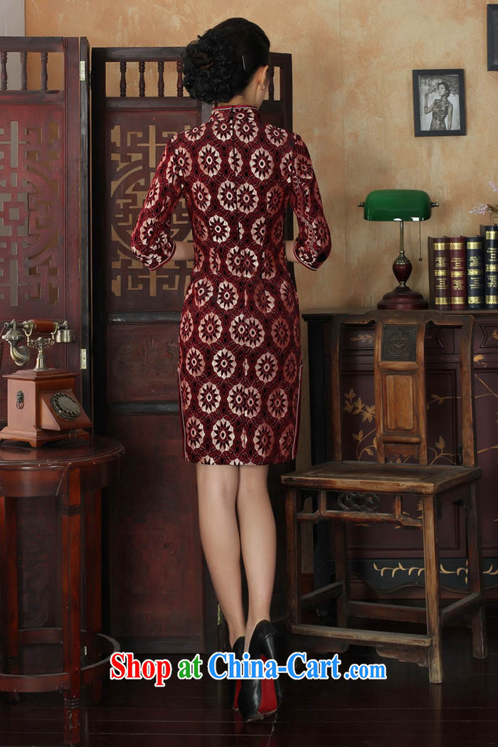 Ko Yo vines into colorful spring and summer Stylish retro style beauty lace, velvet, 7 for the cuff cheongsam dress the code TD TD 0022 0022 180/3 XL pictures, price, brand platters! Elections are good character, the national distribution, so why buy now enjoy more preferential! Health
