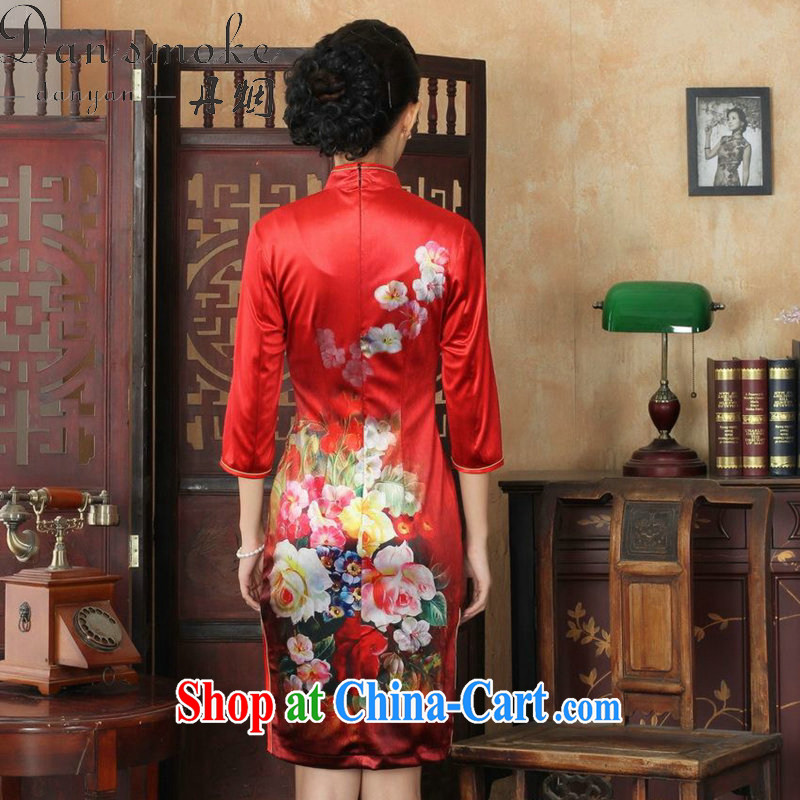 Dan smoke fall outfit with Tang Women's clothes, for Chinese improved noble wife, Kim velvet cheongsam beauty short skirts, such as figure S, Bin Laden smoke, shopping on the Internet